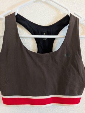 Tracksmith Run Bra, Size S - Brown/Red